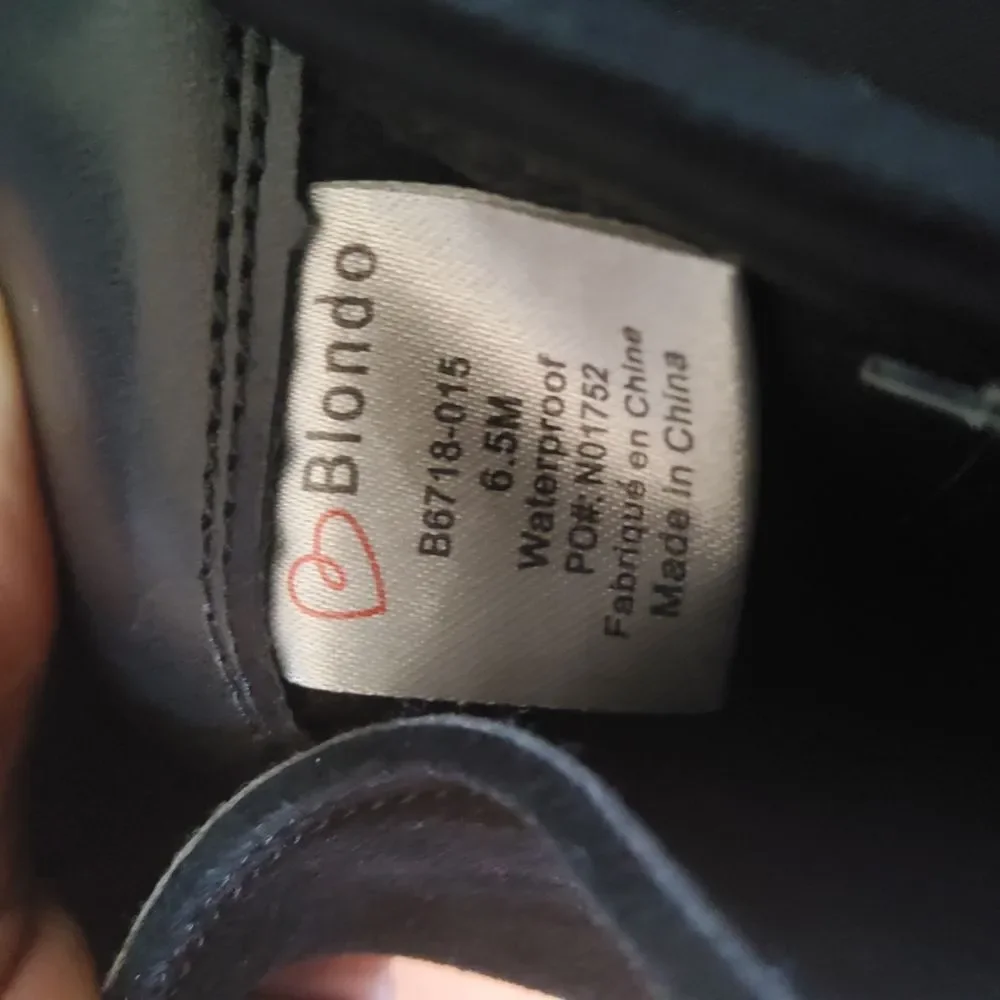 New Blondo Waterproof Black Suede Leather Over The Knee Riding Boots Size 6.5